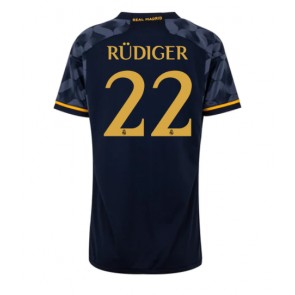 Real Madrid Antonio Rudiger #22 Replika Udebanetrøje Dame 2023-24 Kortærmet